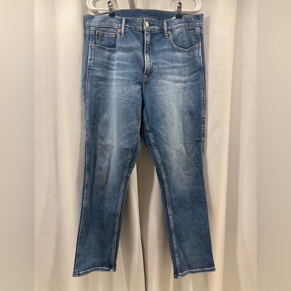 GAP Women's Slim Straight Faded Blue Jeans